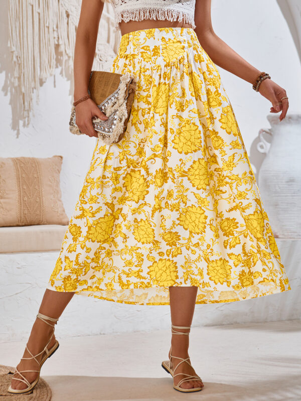 European And American Hot Print Casual Waist Tight Fresh Air Skirt - Image 7