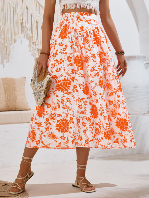 European And American Hot Print Casual Waist Tight Fresh Air Skirt - Image 8