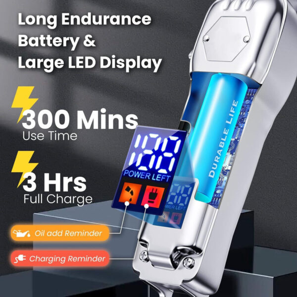Professional Hair Clippers Cordless Trimmer Beard Cutting Machine Barber Best Gift - Image 3