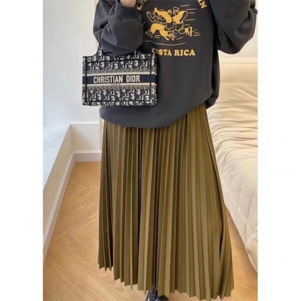 High Waist Drooping Pleated Skirt Autumn Slimming Skirt - Image 8