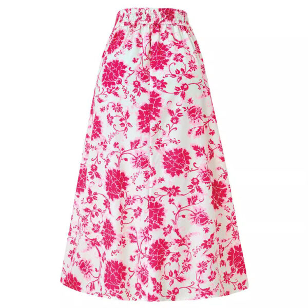 European And American Hot Print Casual Waist Tight Fresh Air Skirt - Image 5
